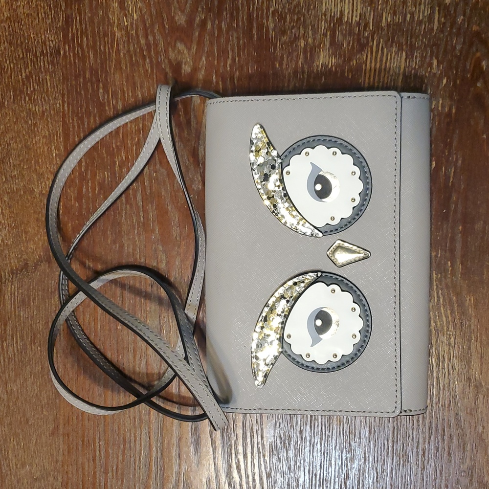 Rare Kate Spade Star Bright Owl Crossbody/Clutch